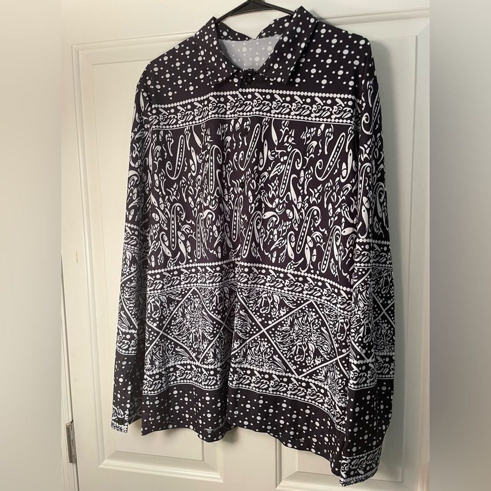 Lightweight Cool Party Button Down Shirt